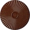 Ekena Millwork Shakuras Ceiling Medallion (For Canopies up to 5 1/2"), 29 1/2"OD x 2"P, Burnished Mahogany Crackle CM30SHBMC - alternate 1